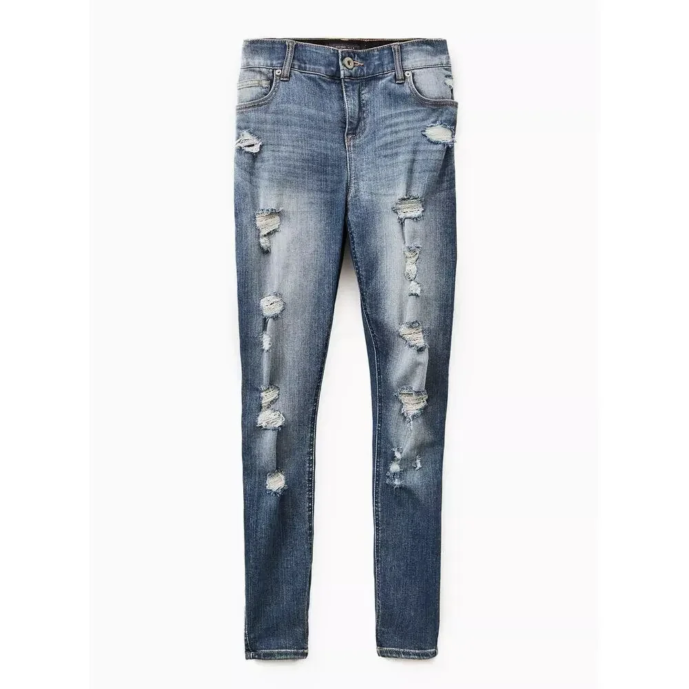 Torrid Bombshell Skinny Premium Stretch High-Rise Destructed Jean